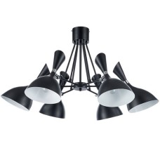 Φωτιστικό Κρεμαστό 6xE14 230V Μαύρο 955MORGAN6/BL